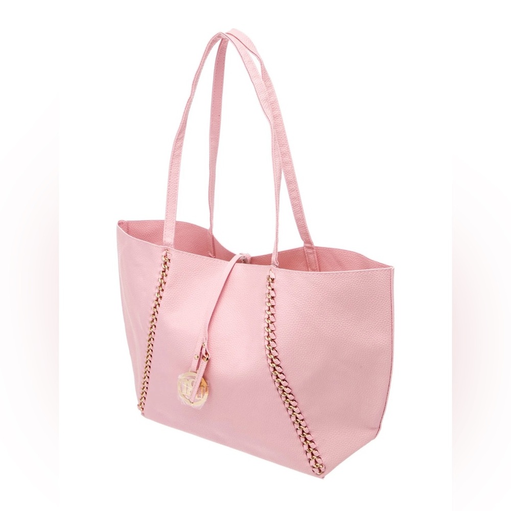 Badgley Mischka Elegant Pink Large Tote Bag. Beautiful color choice.